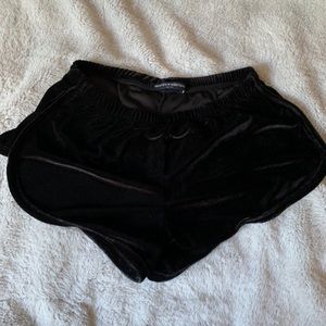 Brandy Melville Black Velvet Lisette Short